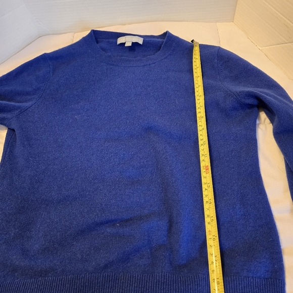 ANTONIO MELANI CAMERON SWEATER 100% CASHMERE PULLOVER CREW NECK ULTRA BLUE SZ M - Picture 6 of 10